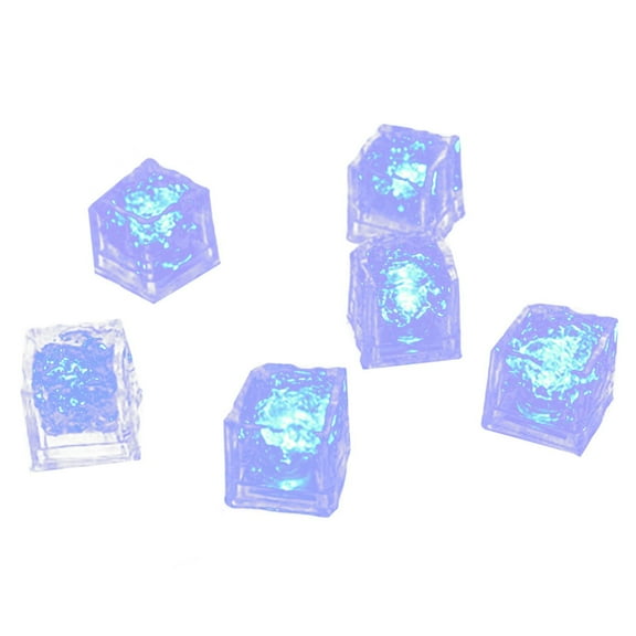 Party Decorative LED Ice Cubes Light MultiColor Liquid Sensor Bar Party