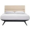 thumbnail image 3 of LexMod Addison King Wood Bed in Black Beige, 3 of 5