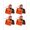 Orange, variant on Bike Brake Pads, High-Performance Brake Pads, Disc Brake Pads & Spring for Mountain Bike Disc Brakes,Bike Pads Compatible with TRP Tektro Shimano Deore Br