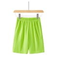 thumbnail image 5 of Nwiuh Toddler to Youth Athletic Shorts for Boys and Girls Soccer Basketball Sports (Green, 12-13 Years), 5 of 8