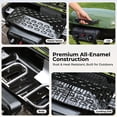 thumbnail image 2 of 2 Burner Propane Gas Grill with Dual Cooking Surfaces, Porcelain Grate & Extra Griddle, Push-Button Ignition, Foldable Portable BBQ with Wheels for Backyard Patio Camping, 2 of 9