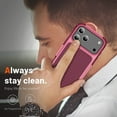 thumbnail image 5 of Allytechgroup Shockproof Case Designed for iPhone 17 Pro, Military Grade Drop Protection, Rugged PC + Soft TPU Full Body Protective [Anti-Fingerprint & Anti-Stain] Phone Cover Case, Rose, 5 of 7