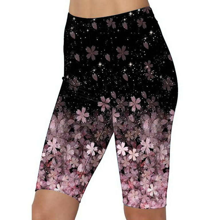 Women's Capri Leggings Plus Size Yoga Pants Summer Yoga Pants Workout  Sweatpants Exercise Capris Soft Sports Leggings