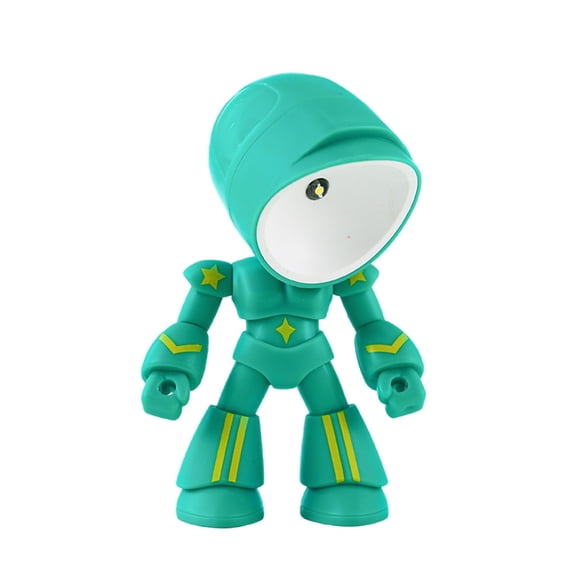 Mini Table Lamp By Colanlan, Led Night Light Creative Robot Table Lamp Lonely Robot Cute Robots Design Companion Table Light Posable Body Base Warm Lighting for Bedroom A