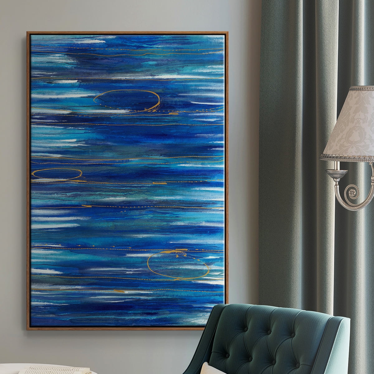 Waterworld Framed Premium Gallery Wrapped Canvas - Ready to Hang