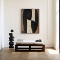 thumbnail image 2 of Eastern Print Earth Embrace Abstract Poster - Wabi Sabi Organic Minimalist Wall Art, Size 12x18 UNFRAMED, 2 of 5