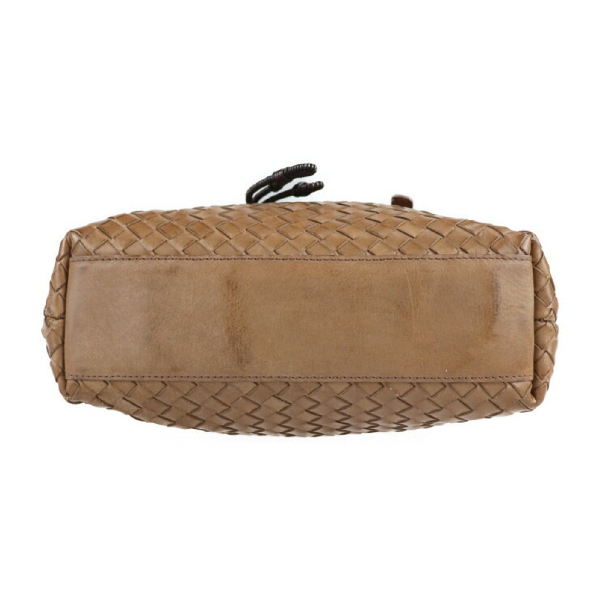 Authenticated used Bottegaveneta Bottega Veneta Handbag Intrecciato Tote Bag Brown Women's Leather, Adult Unisex, Size: (HxWxD): 25cm x 22cm x 21cm /