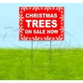 thumbnail image 1 of Christmas Trees On Sale Now (18" x 24") Yard Sign, Includes Metal Step Stake, 1 of 6