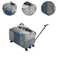 thumbnail image 6 of Stgfyxgs Cat Carrier with Wheels, Pet Travel Bag for 2 Small Cats,Rolling Cat Dogs Carrier Pet Travel Carrier on Wheels for Cats Puppy Dark Blue, 6 of 9