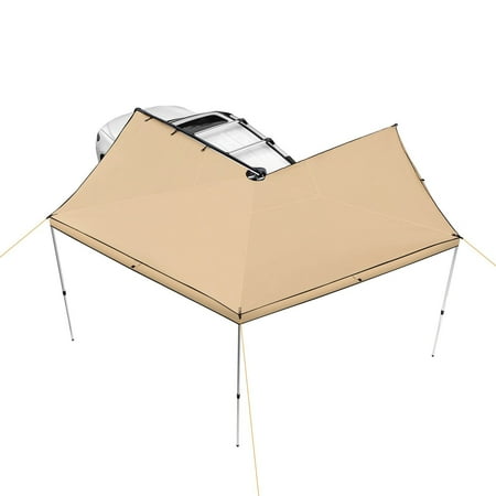 HCY Vehicle Awning 270 Degree, 8.2' Height Retractable Car Side Awning, PU3000mm UV50+ Car Awning with Waterproof Storage Bag, Suitable for Truck, SUV, Van, Campers