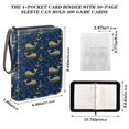 thumbnail image 3 of ALAZA Anchor Whales Trading Card Binder 4 Pocket Cards Collection Album 400 Folder Holder, 3 of 6