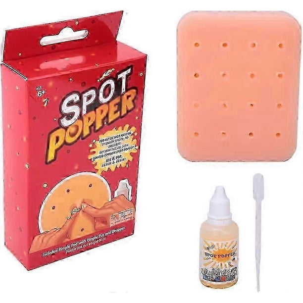 Pimple Popping Toy Squeeze Acne Trick Game, Fun Stress Relief Peach Pimple Popper