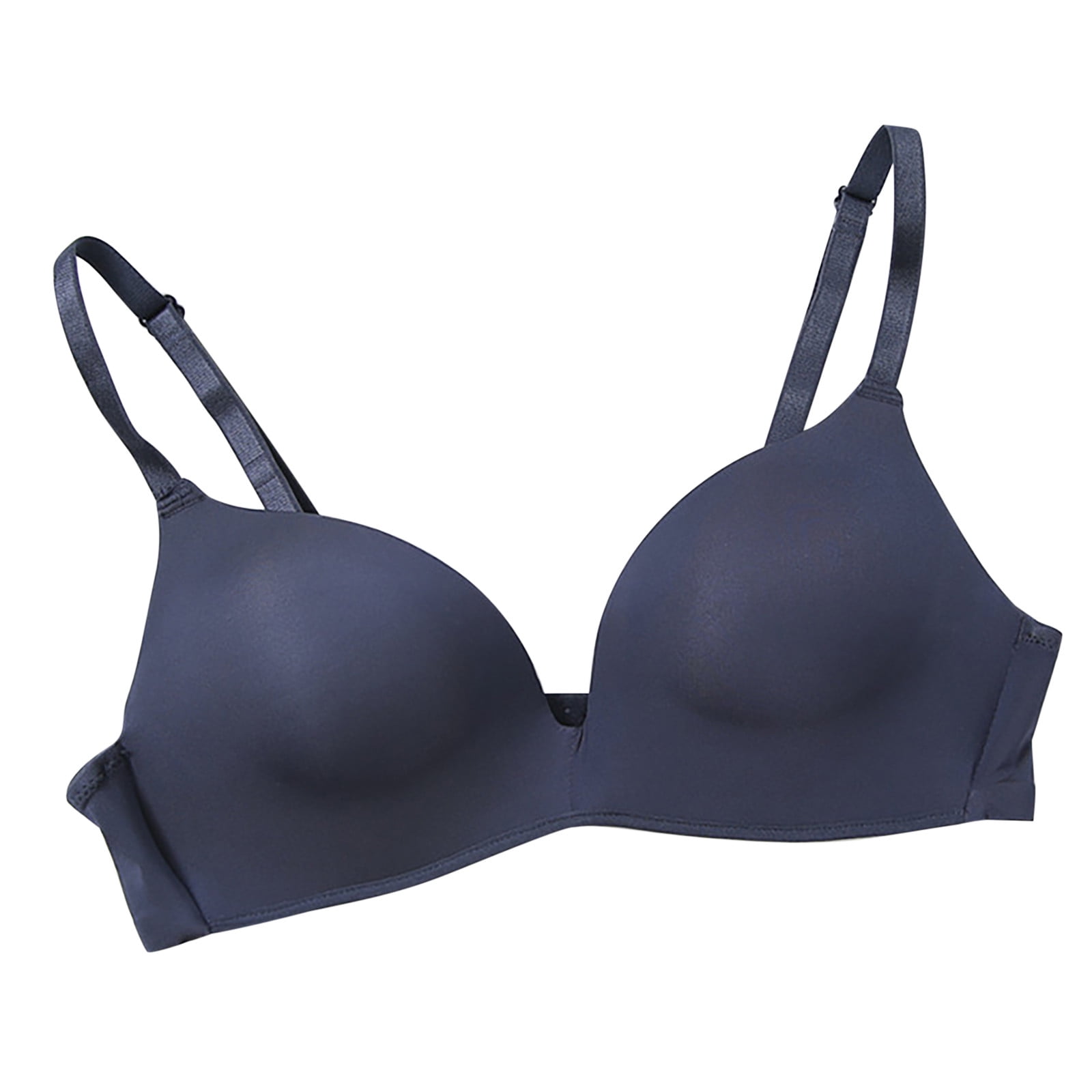 Bigersell T-Shirt Bra Woman Breast-receiving Bra Without Underwires Vest  Lingerie Underwear Women Size Wireless Bralette, Style 6879, Blue 38B 