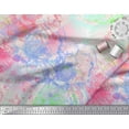 thumbnail image 3 of Soimoi Pink Cotton Duck Fabric Flower Watercolor Fabric Prints By Yard 56 Inch Wide, 3 of 3
