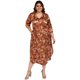 thumbnail image 5 of Vestido de satin, Roman Fashion/Tallas Extras 1765 (Cafe) cafe 36 Roman Fashion V-MIC-1765-CAFÉ, 5 of 6