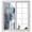 Blue Gray White, variant on Purple Grey Privacy Window Film, Decorative Frosted Glass Window Film, Modern Oil Painted Abstract Art Aesthetics Reusable Peel and Stick Static Cling for Home Bathroom Office Glass Door 17.7"x39.3"
