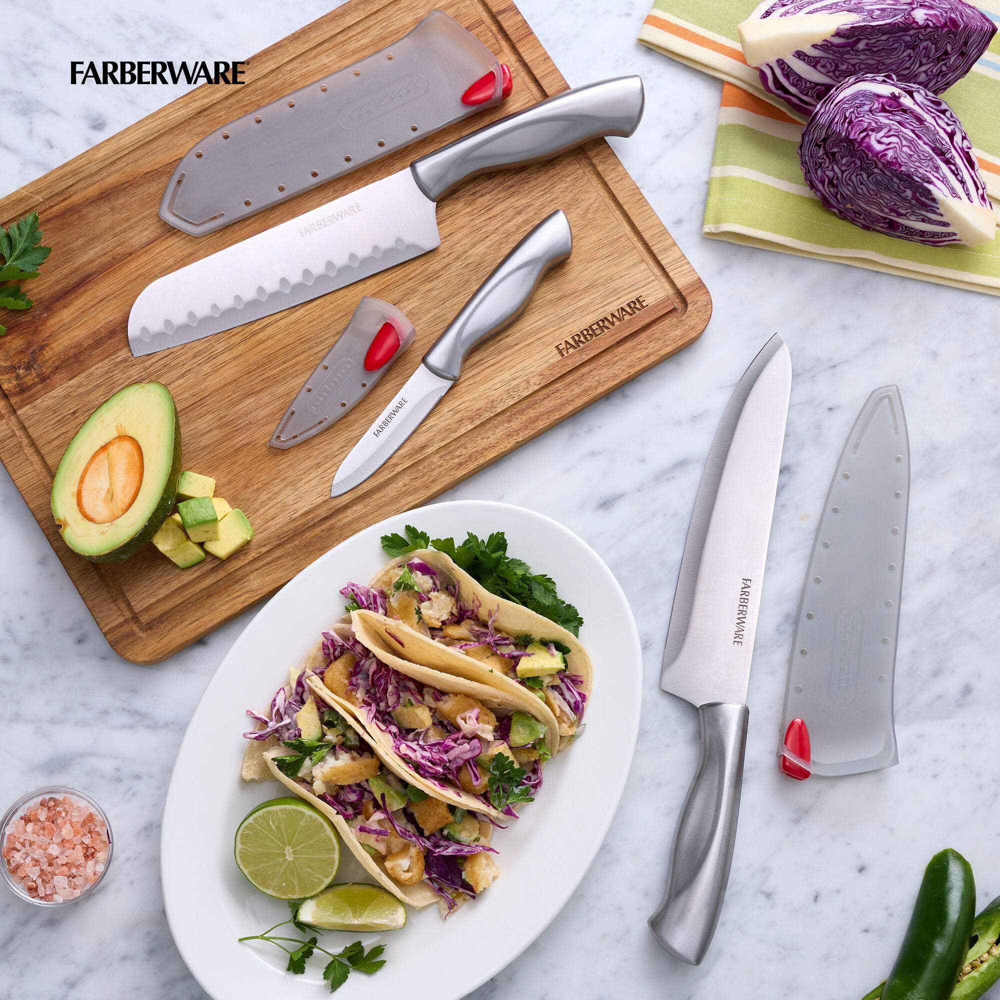 Farberware Edgekeeper Classic 3.5-inch Stainless Steel Paring Knife with Self-Sharpening Sleeve