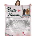 thumbnail image 1 of LHSHID Birthday Gift for My Best Friend Sisters Blanket Flannel Soft and Comfortable Anti static Bed Sofa Blanket 60x80in, 1 of 5
