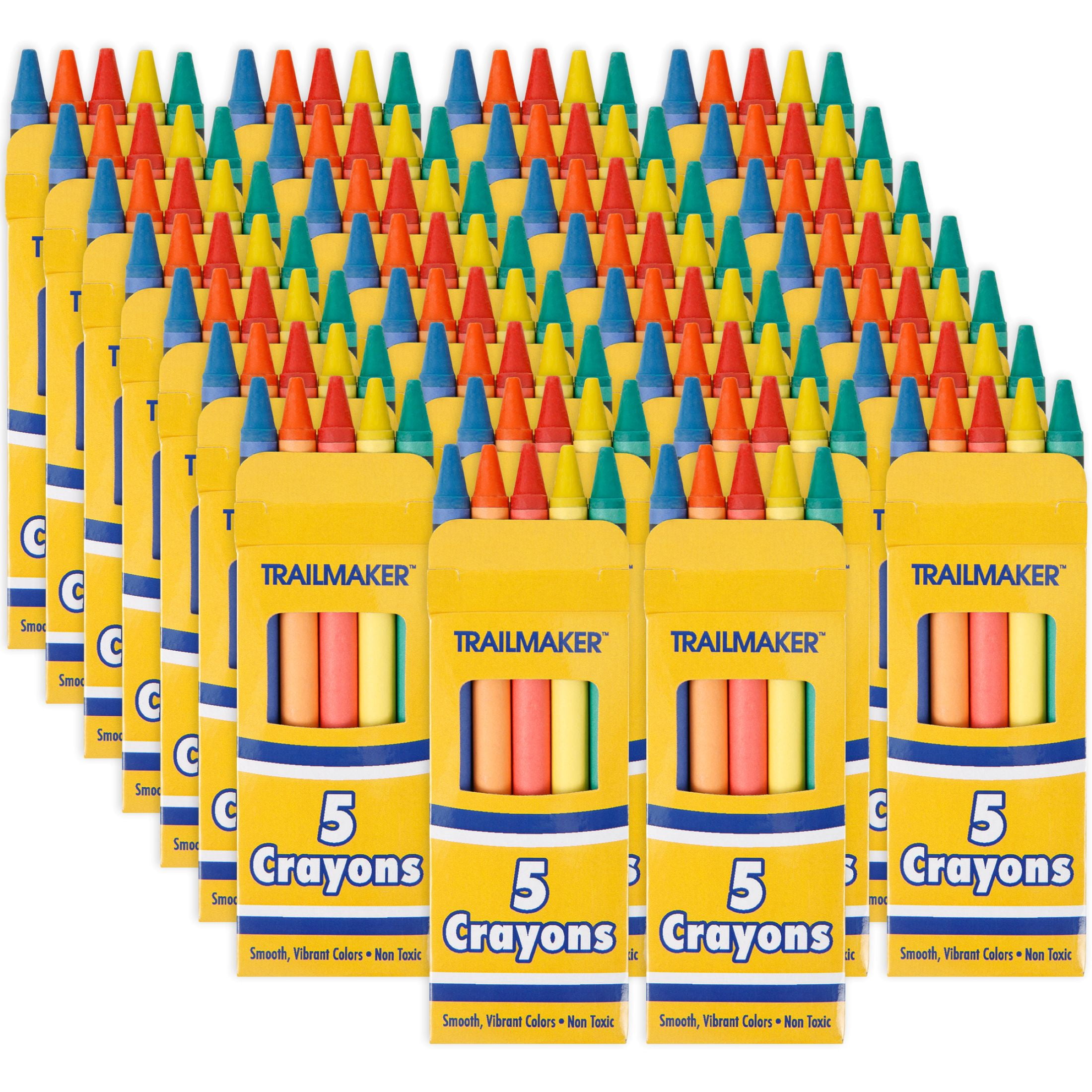 Trailmaker Crayons - 96 Pack of 5 Each - 480 Count