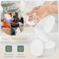 thumbnail image 7 of 30 Pcs Natural Fiber Round Makeup Remover Pads, Washable Reusable Face Pads Cloth Rounds, Facial Cleansing Pads Wipes for All Skin Types Travel (White), 7 of 7
