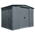 thumbnail image 1 of Arrow Classic 8 x 6 x 6 ft Charcoal Steel Storage Shed, 1 of 8