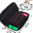 thumbnail image 3 of Herdesigns Letter S Carry Case Compatible with Nintendo Switch OLED 2021/Switch 2017, Floral Design Protective Travel Switch Carrying Case with 20 Game Card Slots for Switch Console & Accessories, 3 of 8