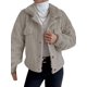 thumbnail image 1 of Txlixc Chaqueta de terciopelo de mujer con botones de manga larga para mantener caliente en invierno Txlixc  moda, 1 of 9