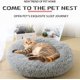 thumbnail image 2 of Cama para perros, lavable, para perros, con cojín suave, nido redondo para perros, felpa suave y cálida, cómoda para dormir, cama redonda para cachorros de felpa esponjosa Sailing  Electrónica, 2 of 5