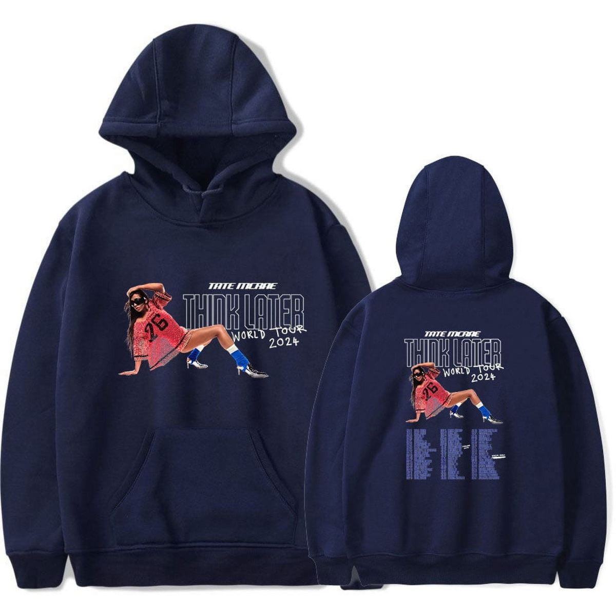 Tate Mcrae Think Later World Tour Merch Hoodie Sweatshirt New Logo