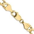 thumbnail image 3 of 14K Yellow Gold Figaro Chain Necklace 18 inch 7.5 mm Concave Open with Lobster Clasp, 3 of 4
