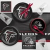 Atlanta Falcons Game Day Party Supplies Kit for 8 Guests