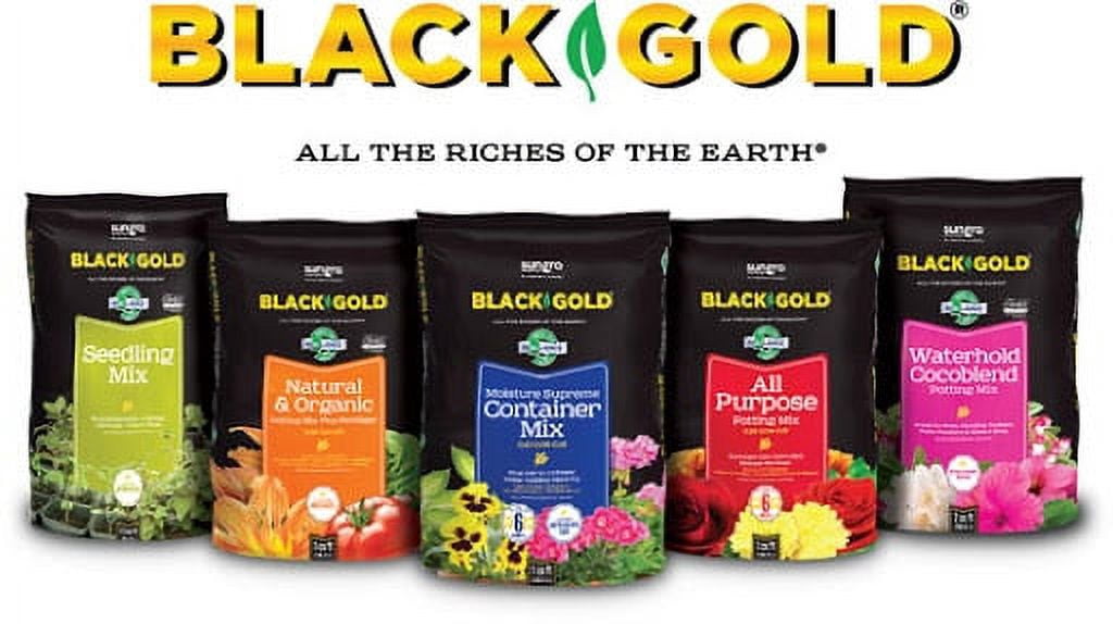 Black Gold Natural and Organic Raised Bed and Potting Mix Soil, 1.5 cu. ft.