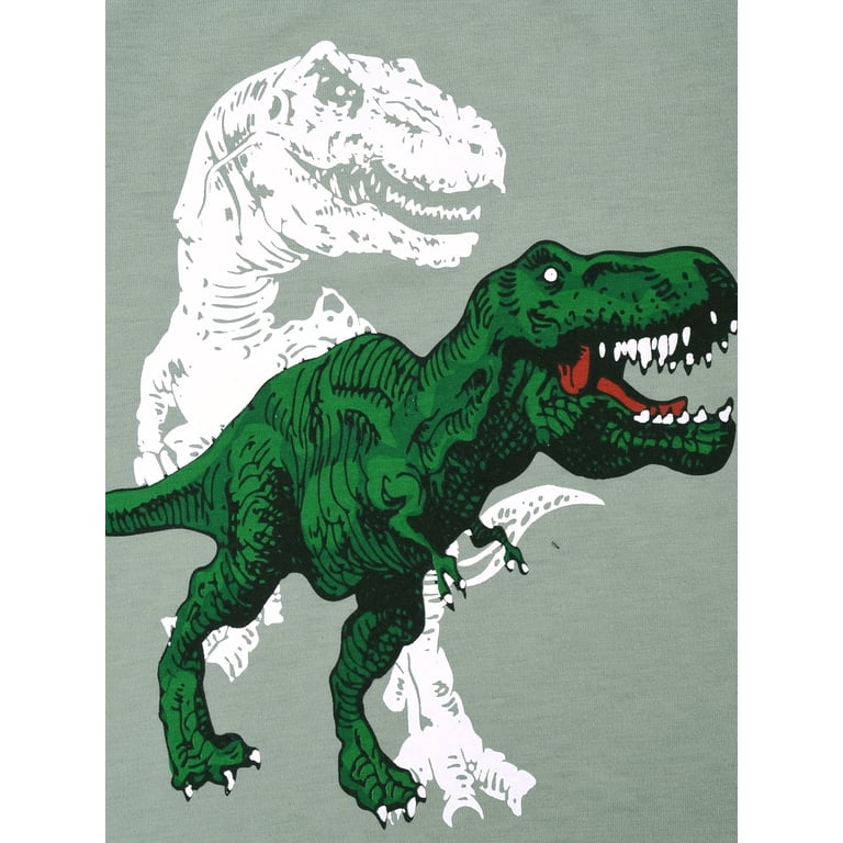 WIBACKER Boys Dinosaur Long Sleeve Pajama Set photo 5