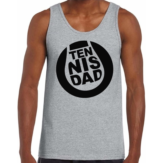 Awkward Styles Men's Tennis Dad Sport Father`s Graphic Tank Tops Tennis Lover Gift Father's Day