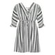 thumbnail image 4 of Vestidos Para Mujer Casual Moda Ocio Cómodo Estampado Cuello en V Vestido de Manga Corta Odeerbi ODB146221, 4 of 8