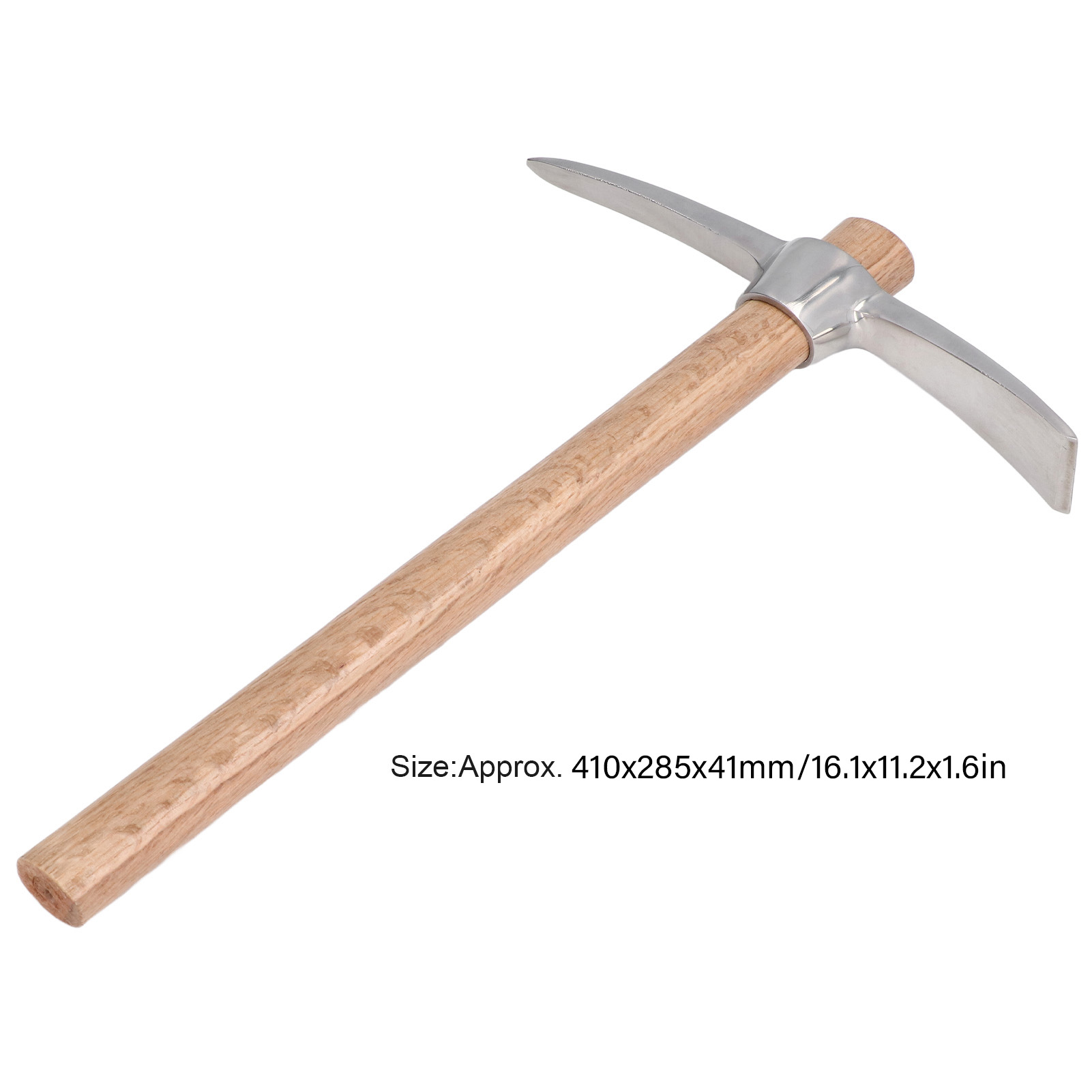 Pioche à Une Main – Outil De Jardin Solide Pour Sols Pierreux – Manche Chêne, Lame Acier – 405 Mm, 550 G - 4
