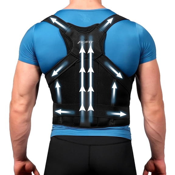 GKTG Back Straightener Posture Corrector Adjustable Straightener Upper Back Brace