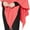 Coral, variant on Look by M Women's Basic Poncho Year Round Cover Special Occasion for Every Day