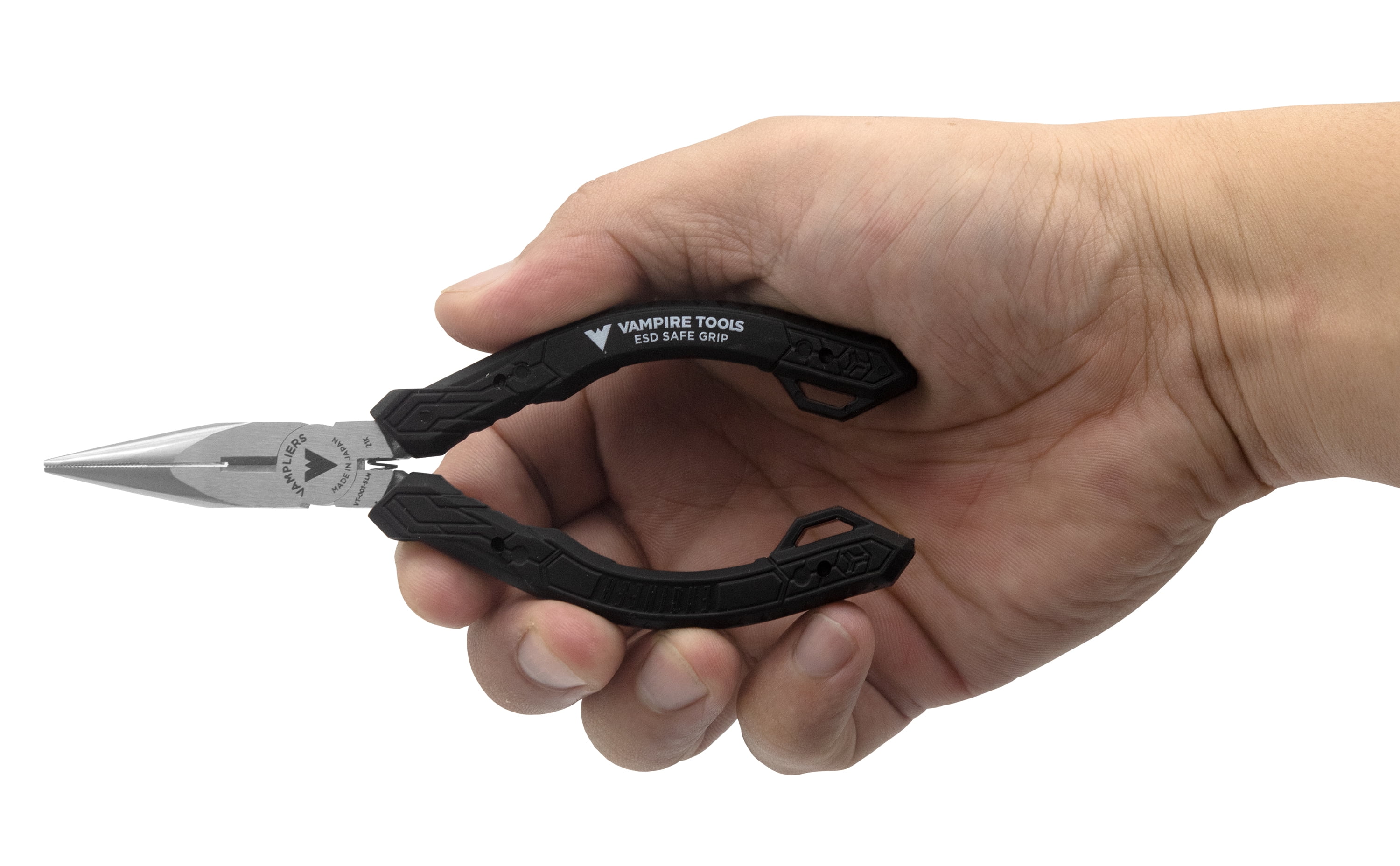VamPLIERS 3-Piece Screw Extraction Pliers Set – 5” Mini, 6.25” & 7.5” Long Nose – Remove Stripped, Rusted & Torx Screws