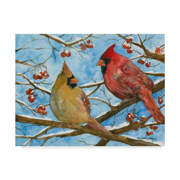 Trademark Fine Art 'Winter Warmth' Canvas Art by Annelein Beukenkamp