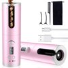 Cordless Hair Curler, Automatic Curling Iron with 6 Adjustable LCD Temperature Display & Timer Settings, Portable USB Wireless Rechargeable Curling Wand for Travel, Home