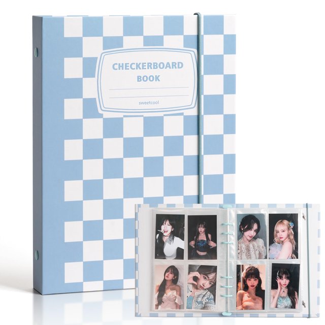 Carpeta A5, Soporte Para Tarjetas Fotográficas Kpop, Libro, Carpeta Para Tarjetas Fotográficas Kpop De 6 Anillas, Mini Álbum De Fotos De 2,5 X 3,5 Pulgadas Con 240 Bolsillos Para Fundas Para Tarjetas,