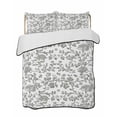 thumbnail image 2 of Farmhouse Flowers Full Size Down Alternative Comforter, Lightweight Comforter Quilt Bedding Set with Pillow Shams Pastoral Vintage Leaf Spring Summer All Seasons Bed Comforter Duvet Insert 78"x90", 2 of 7