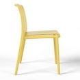 thumbnail image 6 of WestinTrends Playa Outdoor Stackable Polypropylene Plastic Dining Side Chairs (Set of 2), Yellow, 6 of 13