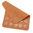 thumbnail image 3 of Ejoyous 1 Pce Tapis de Macarons en Silicone 30 Trous Forme Ronde Outil de Pâtisserie, Tapis de Macarons en Silicone, 3 of 8