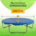 thumbnail image 2 of Machrus Upper Bounce 7.5ft Round Trampoline Weather Cover - Weather-Resistant Trampoline Protective Cover - Blue, 2 of 5