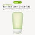 thumbnail image 2 of Botella de viaje humangear GoToob+ grande de silicona de 100 ml, color verde, 2 of 6