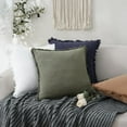 thumbnail image 4 of Juego de 2 Fundas de Almohada Lumbares de Lino Boho con Flecos para Decoración de Sofá y Sofá de 1818 Pulgadas, Blanco, 4 of 6