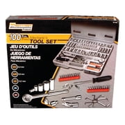 Performance Tool W1198 SAE/Metric 100-Piece Socket (1/4-Inch, 3/8-Inch & 1/2-Inch Drive) and Bit Set