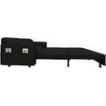 thumbnail image 5 of Tabaray 63.8" Futon Sofa Bed Queen Size, Pull Out Bed, 3-in-1 Convertible Sleeper Sofa with Side Pocket, Modern Plush Velvet Futon Couch for Living Room, Small Space, Apartment, Bedroom, Black, 5 of 9
